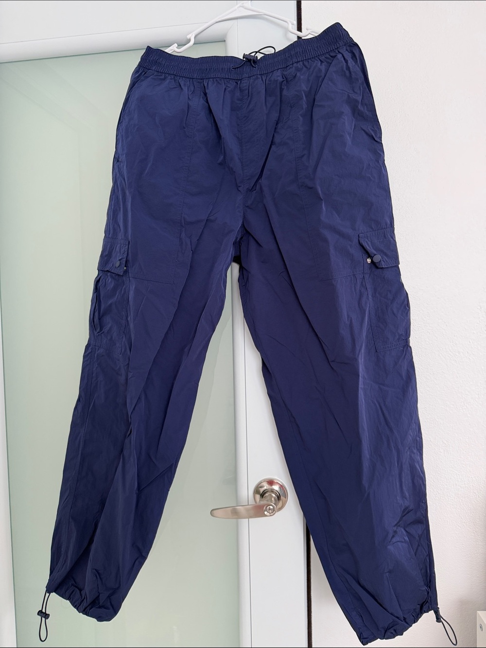 Victoria's Secret Women Deep Blue Parachute Pants